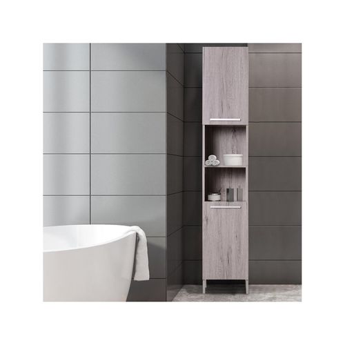 Meuble Colonne De Salle De Bains Daphne Gris