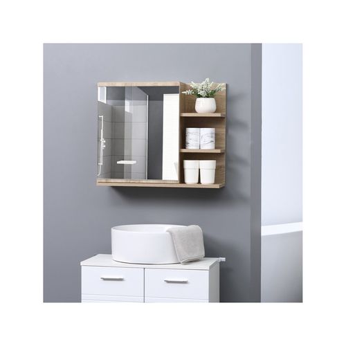 Armoire De Salle De Bains Lena Aspect Chêne Clair