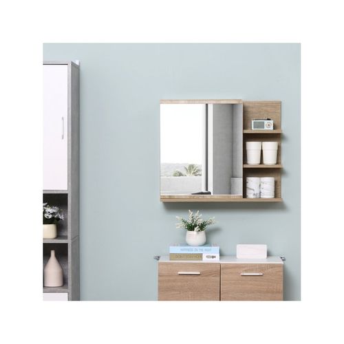 Armoire De Salle De Bains Lena Aspect Chêne Clair