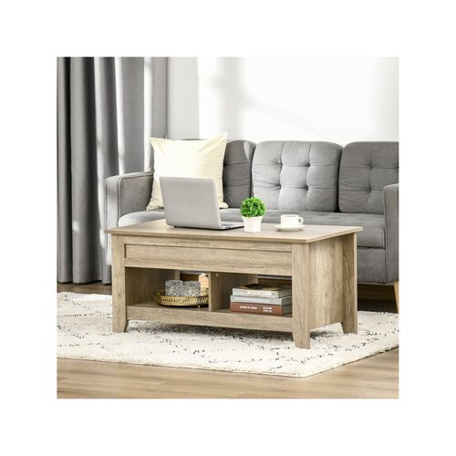 Table Basse Relevable Beardy Chêne Clair