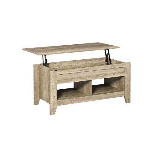 Table Basse Relevable Beardy Chêne Clair