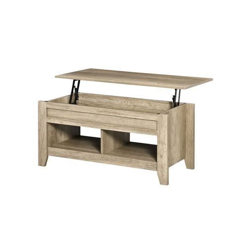 Table Basse Relevable Beardy Chêne Clair