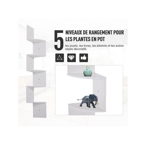 Etagère D'angle Tatiana Blanche