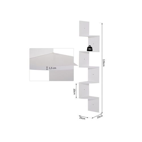 Etagère D'angle Tatiana Blanche