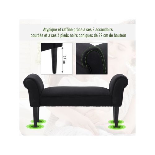 Banquette Barbara Noire