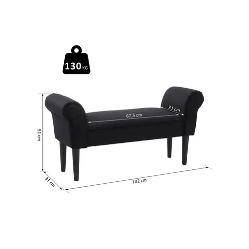 Banquette Barbara Noire