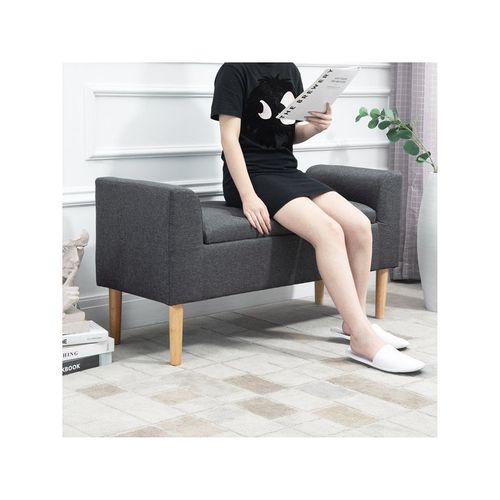 Banquette Coffre De Rangement Zora Grise