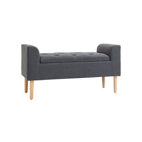 Banquette Coffre De Rangement Zora Grise