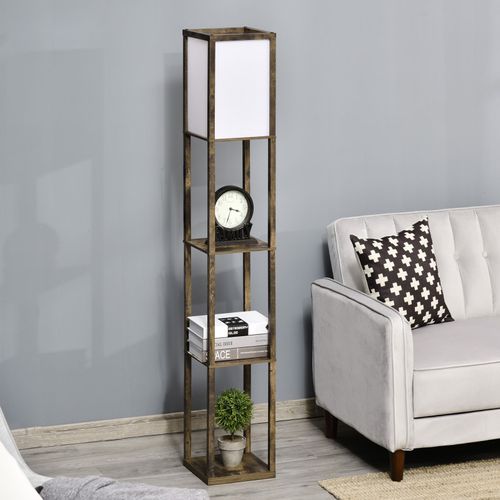 Lampe étagère Lutece Aspect Bois Vieilli