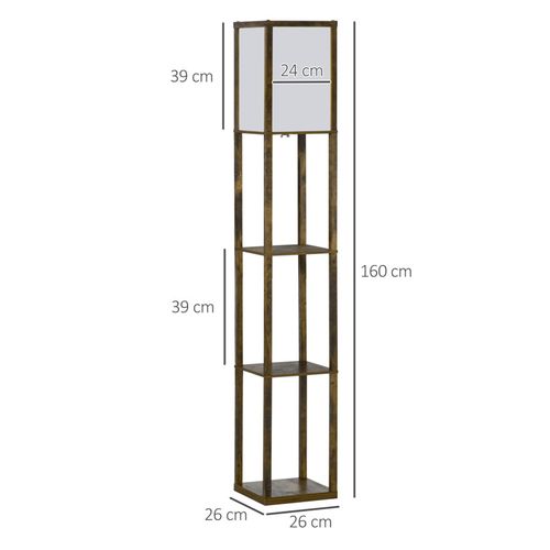 Lampe étagère Lutece Aspect Bois Vieilli