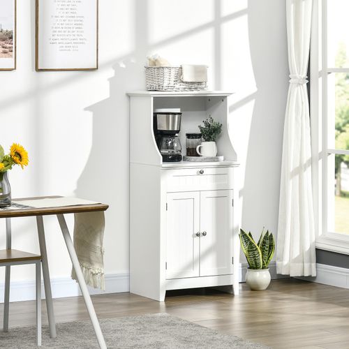 Meuble Micro-ondes De Cuisine Canoas Blanc