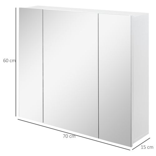 Armoire De Salle De Bains Miroir Derby Blanche