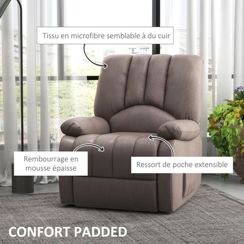 Fauteuil Relax Inclinable électrique Releveur Baryton Avec Repose-pied Et Télécommande