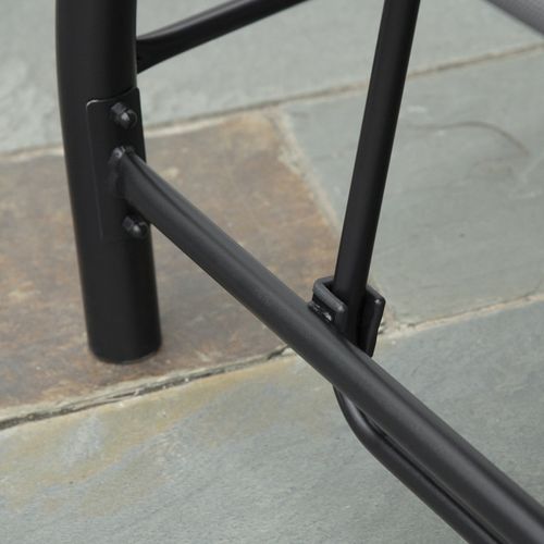 Balancelle De Jardin 3 Places Convertible Elon Grise Et Noire