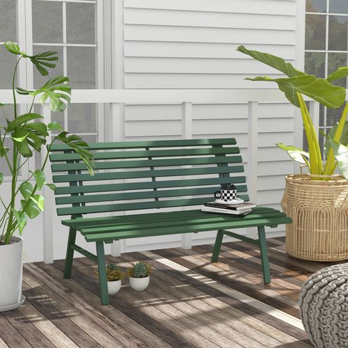 Banc De Jardin 2 Places Olive Vert