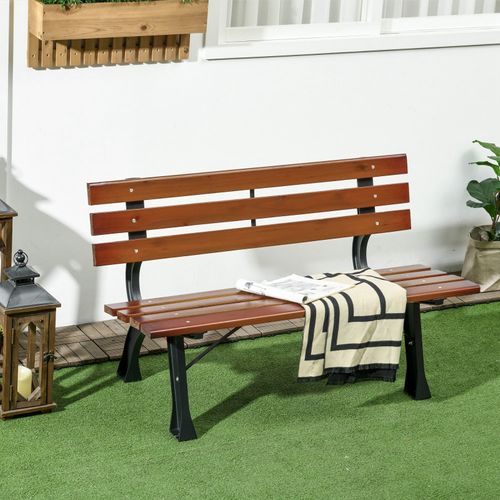 Banc De Jardin 2 Places Norbert Brun Et Noir