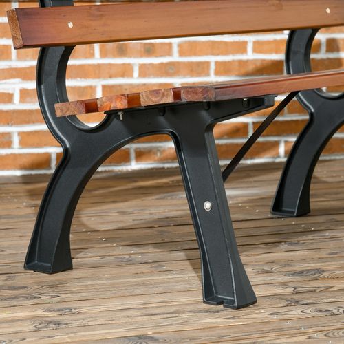 Banc De Jardin 2 Places Norbert Brun Et Noir