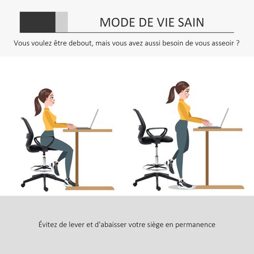 Chaise Haute De Bureau Maxou Noire