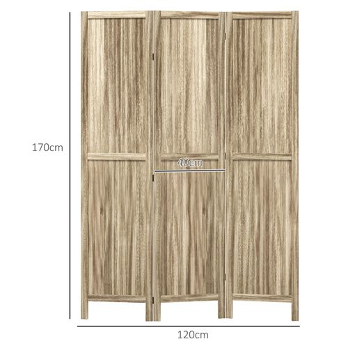 Paravent Pliable 3 Panneaux Pauline Bois