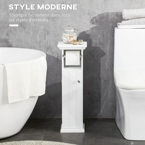 Meuble Bas Wc Placard Gilbert Blanc