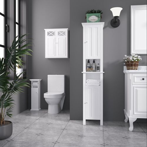 Meuble Bas Wc Placard Gilbert Blanc
