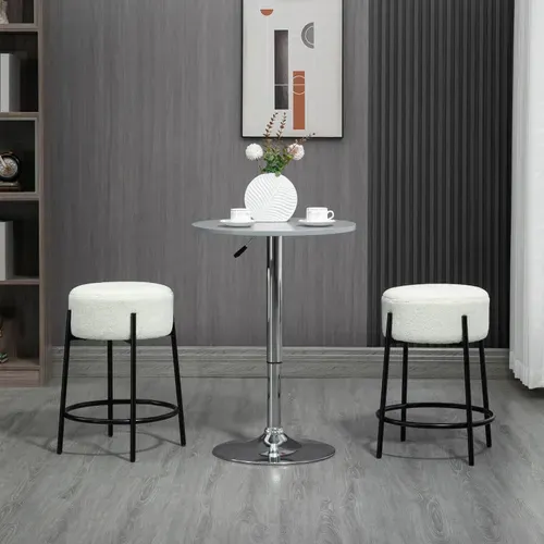 Lot De 2 Tabourets De Bar Tabouret De Bar Milan Noir Et Blanc