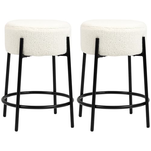 Lot De 2 Tabourets De Bar Tabouret De Bar Milan Noir Et Blanc