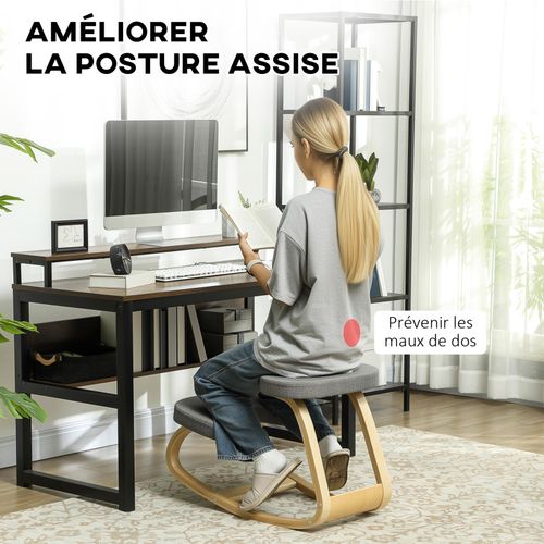 Chaise Ergonomique à Genoux Cabor Grise 