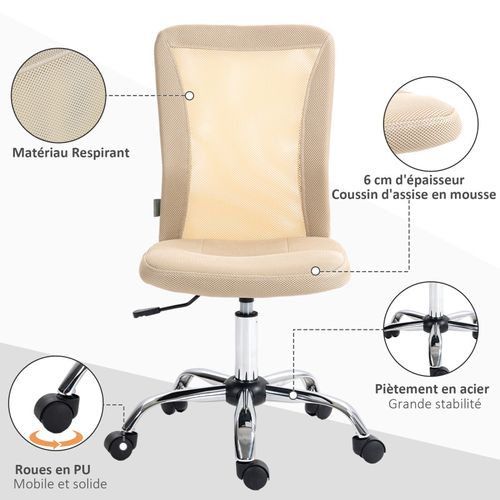 Chaise De Bureau Chrissy Beige