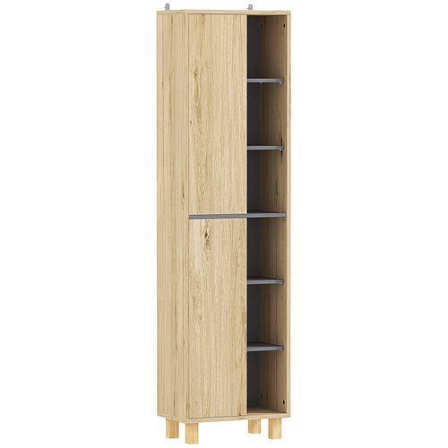 Meuble Colonne Étagère Salle De Bain Robby Bois Naturel
