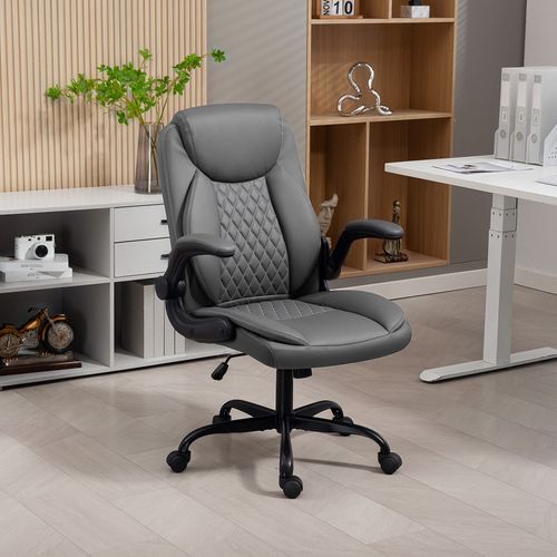 Chaise De Bureau Design Chesterfield Dante Gris Foncé
