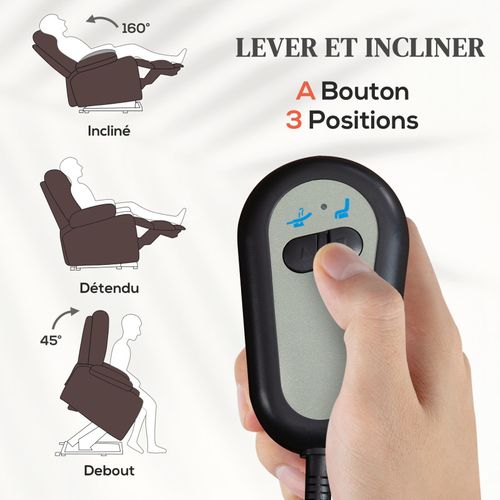 Fauteuil De Relaxation électrique Kalis Chocolat