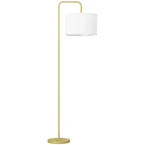 Lampadaire Design Néo-rétro Kinu Blanc Et Doré