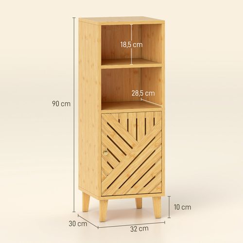 Meuble De Salle De Bains Linon Effet Bois Naturel