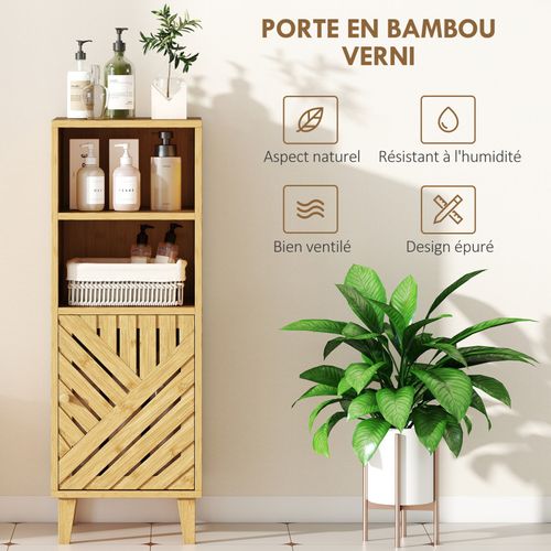 Meuble De Salle De Bains Linon Effet Bois Naturel