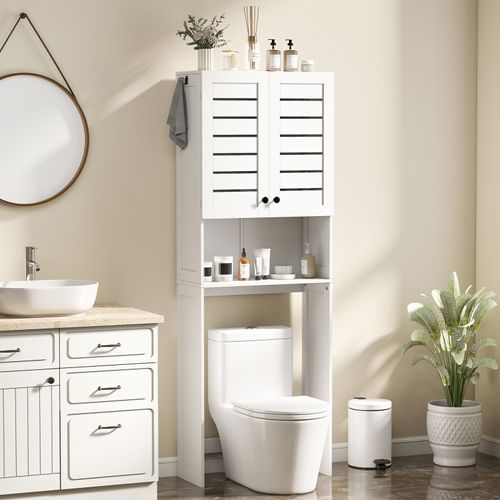 Meuble Wc Dessus Toilettes Iven Blanc