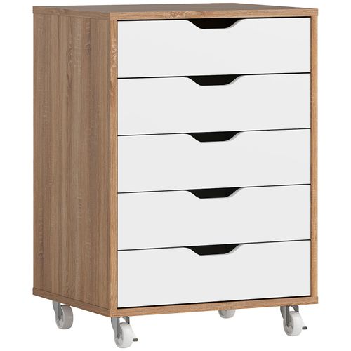 Caisson De Bureau Swiss Blanc Et Effet Bois
