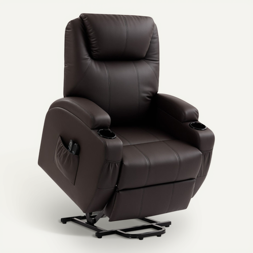 Fauteuil Releveur électrique Avenix Confort Premium Détente Télécommande Chocolat Foncé