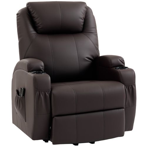Fauteuil Releveur électrique Avenix Confort Premium Détente Télécommande Chocolat Foncé