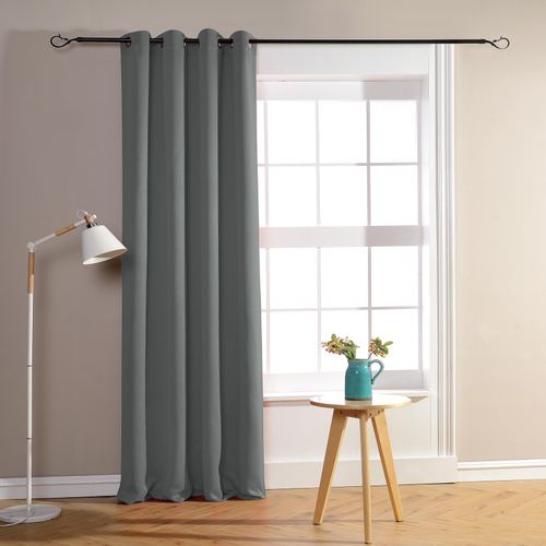 Rideau Occultant Pour Chambre Et Salon - 140x260 Cm - Gris Souris