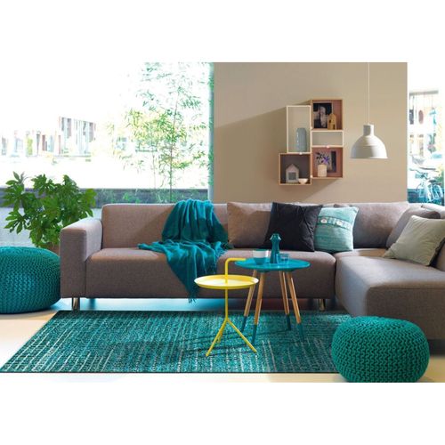 Tapis Tissé Topaz 5400 Türkis 170 X 240 Cm Bleu