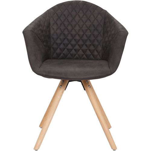 Fauteuil (x2) Bois Gris H. 47,5cm