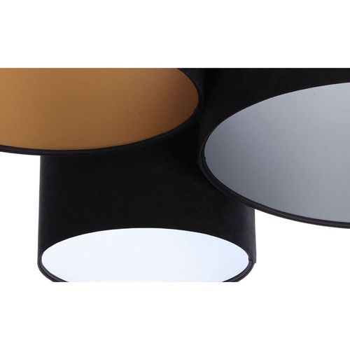 Plafonnier Tissu Noir 92x75x34cm