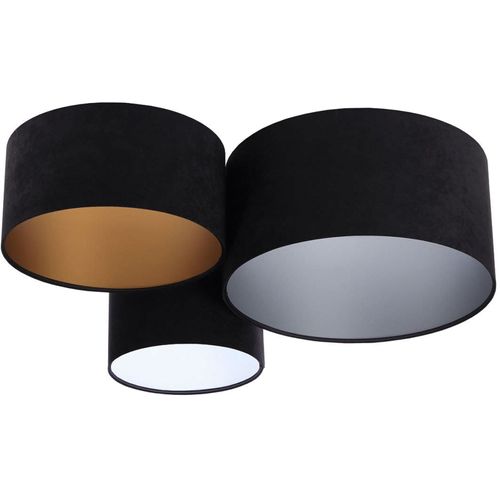 Plafonnier Tissu Noir 92x75x34cm