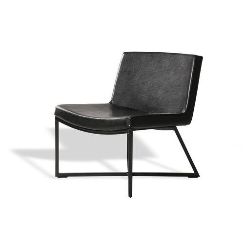 Fauteuil Tissu Noir 62x60x81cm