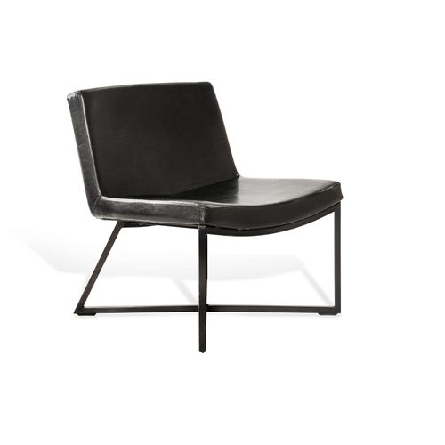 Fauteuil Tissu Noir 62x60x81cm