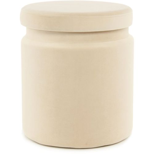 Poufs Rangement (x2) Velours Beige 33,5 / 40x33,5 / 40x38 / 44cm