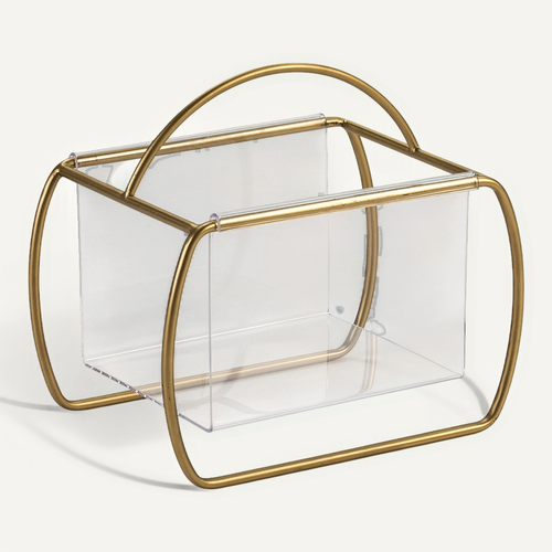 XOHYW Porte-revues en acrylique transparent pour économiser de l'espace, panier à livres, bac de rangement pour salon, salle de bain, bureau à domicile, journaux XOHYW Porte-revues en acrylique transparent pour économiser de l'espace, panier à livres, bac de rangement pour salon, salle de bain, bureau à domicile, journaux
