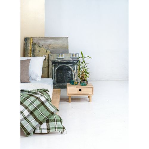 Table De Chevet En Bois Massif Huilé Clair