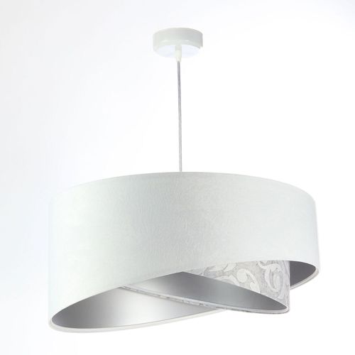 Suspension Tissu Blanc 50x50x25cm